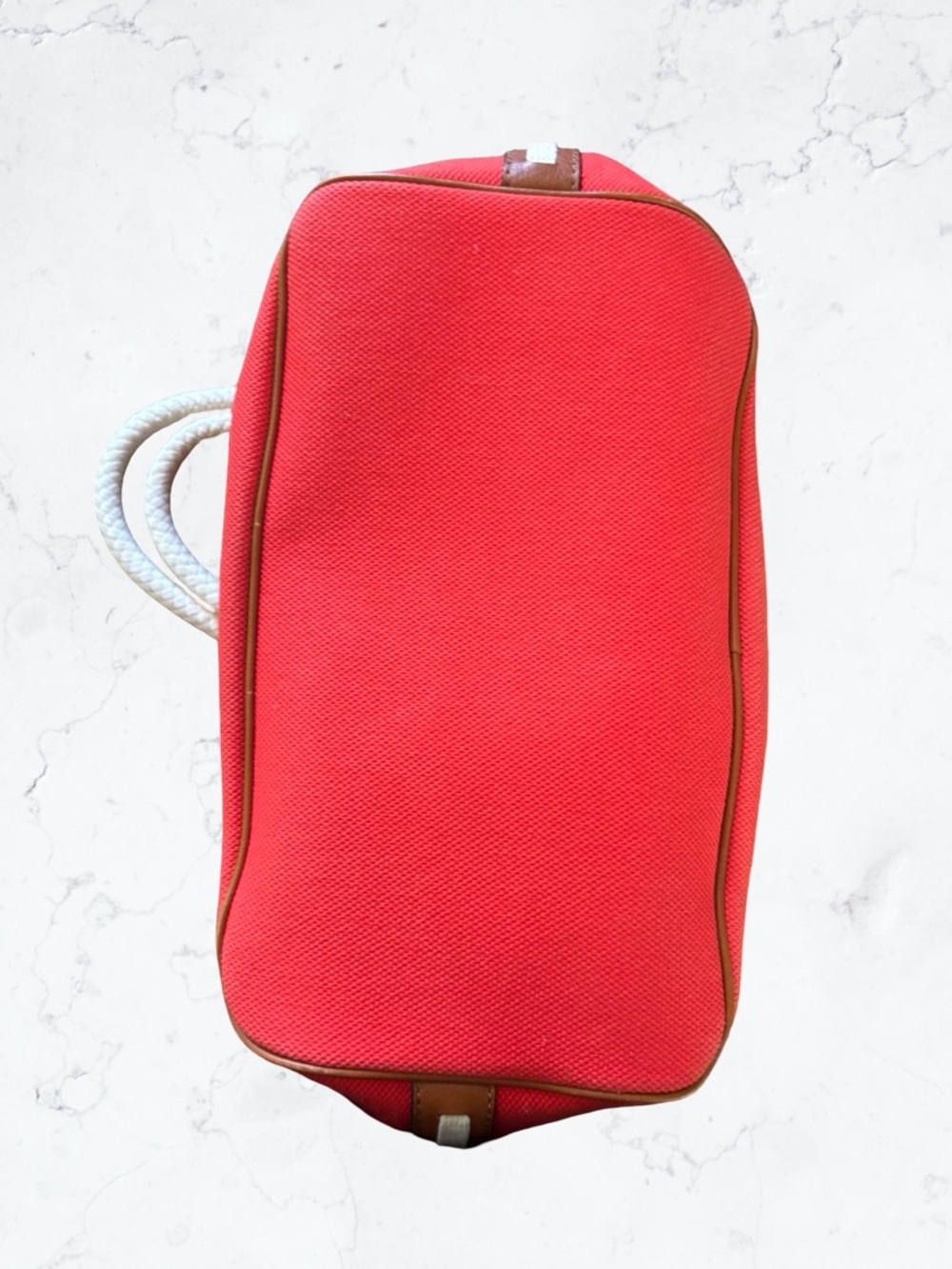 Michael Kors Red Tote with White Rope Handles - Picture 3 of 5